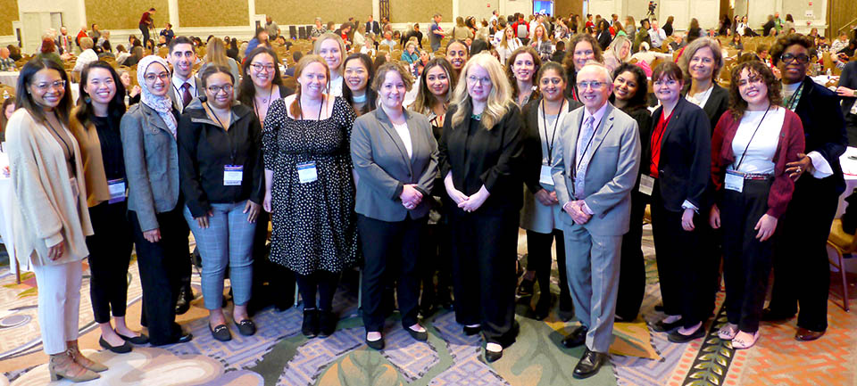 Large group portrait of HRSA staff, including HRSA Administrator Carole Johnson