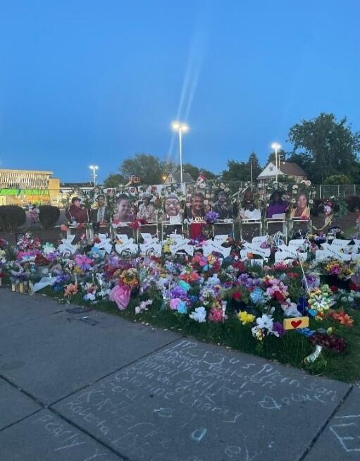 Flowers at Buffalo grocery store shooting