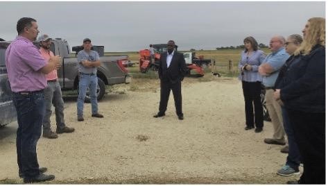 HRSA Regional Administrator Nancy Rios meets with Kansas farmers, health officials, and state and local leaders