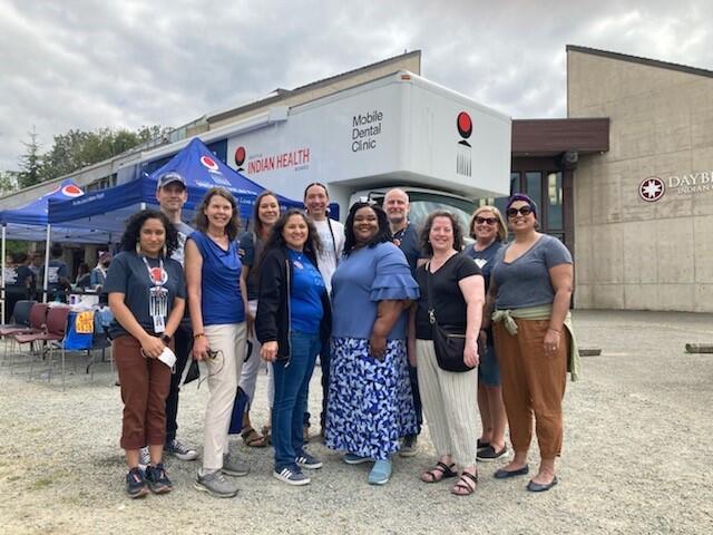 Seattle Indian Health Board members with Turner