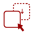 An icon for drop-in content