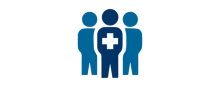 three people with the center person with a cross on them